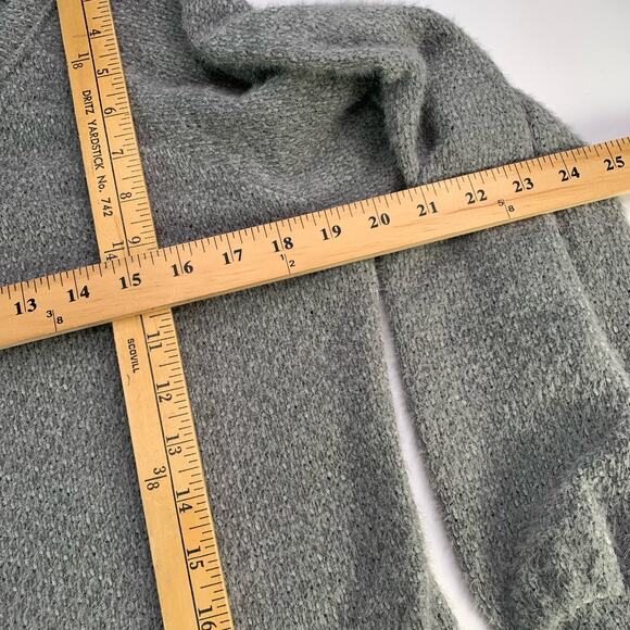 Abercrombie & Fitch Sweater Women’s Size Small Gray V-Neck Long Sleeve NWT y2k - Picture 15 of 16